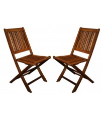 Acacia Wood Foldable Chairs